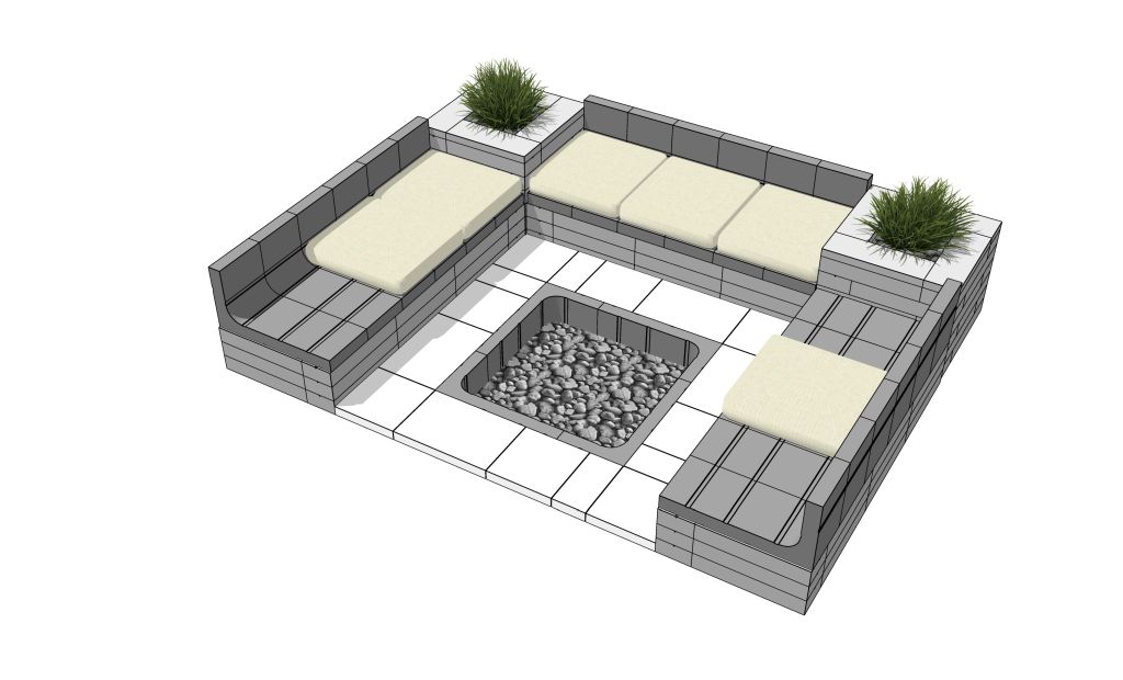 Meble ogrodowe z betonowych prefabrykat&oacute;w