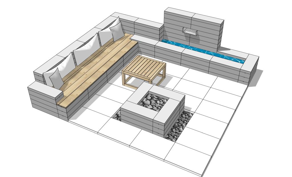 Meble ogrodowe z betonowych prefabrykat&oacute;w